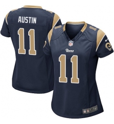 Women's Nike Los Angeles Rams #11 Tavon Austin Game Navy Blue Team Color NFL Jersey