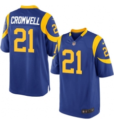 Men's Nike Los Angeles Rams #21 Nolan Cromwell Game Royal Blue Alternate NFL Jersey