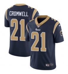 Men's Nike Los Angeles Rams #21 Nolan Cromwell Navy Blue Team Color Vapor Untouchable Limited Player NFL Jersey