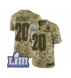Men's Nike Los Angeles Rams #20 Lamarcus Joyner Limited Camo 2018 Salute to Service Super Bowl LIII Bound NFL Jersey