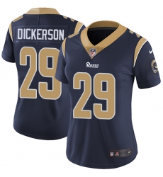 Women's Nike Los Angeles Rams #29 Eric Dickerson Elite Navy Blue Team Color NFL Jersey
