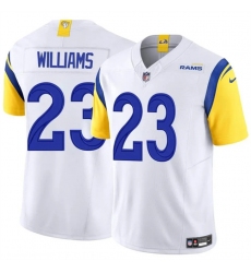 Men's Los Angeles Rams #23 Kyren Williams White 2024 Vapor Untouchable Stitched Football Jersey