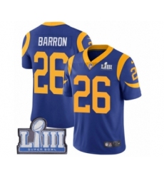 Men's Nike Los Angeles Rams #26 Mark Barron Royal Blue Alternate Vapor Untouchable Limited Player Super Bowl LIII Bound NFL Jersey