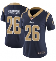 Women's Nike Los Angeles Rams #26 Mark Barron Navy Blue Team Color Vapor Untouchable Limited Player NFL Jersey