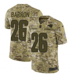 Youth Nike Los Angeles Rams #26 Mark Barron Limited Camo 2018 Salute to Service NFL Jersey