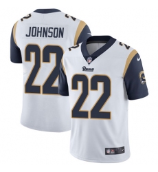 Men's Nike Los Angeles Rams #22 Trumaine Johnson White Vapor Untouchable Limited Player NFL Jersey
