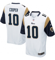 Men's Nike Los Angeles Rams #10 Pharoh Cooper Game White NFL Jersey