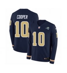 Men's Nike Los Angeles Rams #10 Pharoh Cooper Limited Navy Blue Therma Long Sleeve NFL Jersey