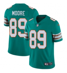 Youth Nike Miami Dolphins #89 Nat Moore Aqua Green Alternate Vapor Untouchable Limited Player NFL Jersey
