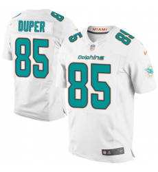 Men's Nike Miami Dolphins #85 Mark Duper Elite White NFL Jersey