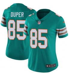 Women's Nike Miami Dolphins #85 Mark Duper Elite Aqua Green Alternate NFL Jersey