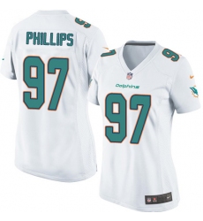 Women's Nike Miami Dolphins #97 Jordan Phillips Game White NFL Jersey