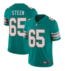 Youth Nike Miami Dolphins #65 Anthony Steen Elite Aqua Green Alternate NFL Jersey