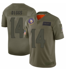Men's Minnesota Vikings #14 Stefon Diggs Limited Camo 2019 Salute to Service Football Jersey