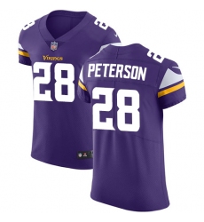 Men's Nike Minnesota Vikings #28 Adrian Peterson Purple Team Color Vapor Untouchable Elite Player NFL Jersey