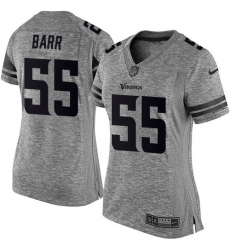 Women's Nike Minnesota Vikings #55 Anthony Barr Limited Gray Gridiron NFL Jersey