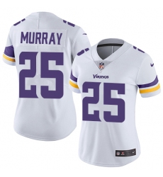 Women's Nike Minnesota Vikings #25 Latavius Murray Elite White NFL Jersey