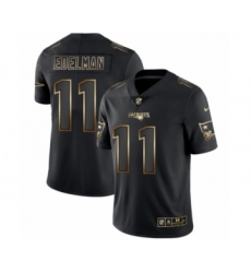 Men's New England Patriots #11 Julian Edelman Black 2019 Vapor Limited Golden Edition Jersey Men's New England Patriots #11 Julian Edelman Black 2019 Vapor Limited Golden Edition Jersey