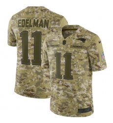 Men's Nike New England Patriots #11 Julian Edelman Limited Camo 2018 Salute to Service NFL Jersey Men's Nike New England Patriots #11 Julian Edelman Limited Camo 2018 Salute to Service NFL Jersey