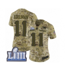 Women's Nike New England Patriots #11 Julian Edelman Limited Camo 2018 Salute to Service Super Bowl LIII Bound NFL Jersey Women's Nike New England Patriots #11 Julian Edelman Limited Camo 2018 Salute to Service Super Bowl LIII Bound NFL Jersey