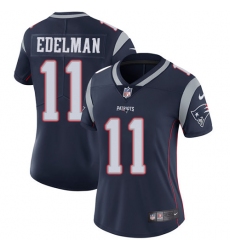 Women's Nike New England Patriots #11 Julian Edelman Navy Blue Team Color Vapor Untouchable Limited Player NFL Jersey Women's Nike New England Patriots #11 Julian Edelman Navy Blue Team Color Vapor Untouchable Limited Player NFL Jersey