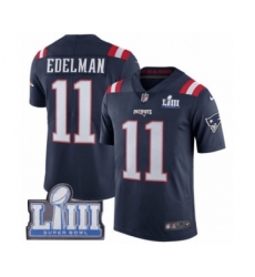 Youth Nike New England Patriots #11 Julian Edelman Limited Navy Blue Rush Vapor Untouchable Super Bowl LIII Bound NFL Jersey Youth Nike New England Patriots #11 Julian Edelman Limited Navy Blue Rush Vapor Untouchable Super Bowl LIII Bound NFL Jersey