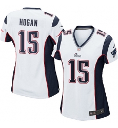 Women's Nike New England Patriots #15 Chris Hogan Game White NFL Jersey