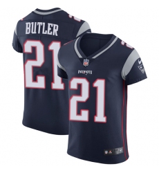 Men's Nike New England Patriots #21 Malcolm Butler Navy Blue Team Color Vapor Untouchable Elite Player NFL Jersey