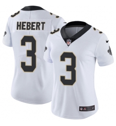 Women's Nike New Orleans Saints #3 Bobby Hebert Elite White NFL Jersey