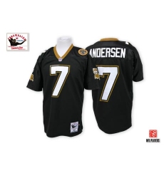 Mitchell And Ness New Orleans Saints #7 Morten Andersen Black Authentic NFL Jersey