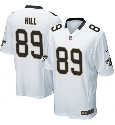 Men's Nike New Orleans Saints #89 Josh Hill Game White NFL Jersey