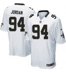 Men's Nike New Orleans Saints #94 Cameron Jordan Game White NFL Jersey