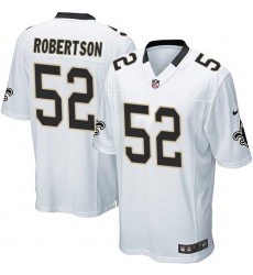 Men's Nike New Orleans Saints #52 Craig Robertson Game White NFL Jersey