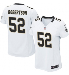Women's Nike New Orleans Saints #52 Craig Robertson Game White NFL Jersey