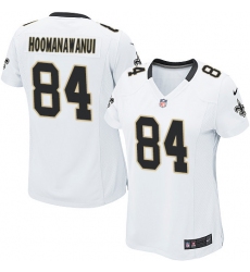 Women's Nike New Orleans Saints #84 Michael Hoomanawanui Game White NFL Jersey