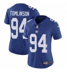 Women's Nike New York Giants #94 Dalvin Tomlinson Elite Royal Blue Team Color NFL Jersey