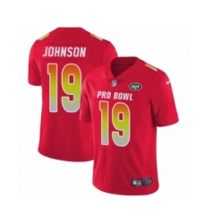Youth Nike New York Jets #19 Keyshawn Johnson Limited Red AFC 2019 Pro Bowl NFL Jersey