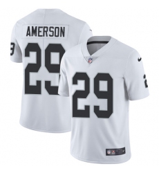 Youth Nike Oakland Raiders #29 David Amerson White Vapor Untouchable Limited Player NFL Jersey