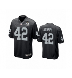 Women's Oakland Raiders #42 Karl Joseph Game Black 60th Anniversary Team Color Football Jersey