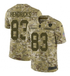 Men's Nike Oakland Raiders #83 Ted Hendricks Limited Camo 2018 Salute to Service NFL Jersey