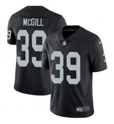Men's Nike Oakland Raiders #39 Keith McGill Black Team Color Vapor Untouchable Limited Player NFL Jersey
