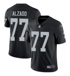 Men's Nike Oakland Raiders #77 Lyle Alzado Black Team Color Vapor Untouchable Limited Player NFL Jersey