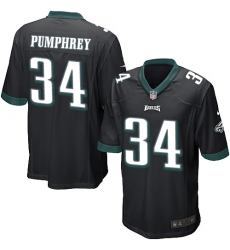 Men's Nike Philadelphia Eagles #34 Donnel Pumphrey Game Black Alternate NFL Jersey