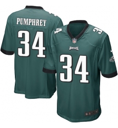 Men's Nike Philadelphia Eagles #34 Donnel Pumphrey Game Midnight Green Team Color NFL Jersey