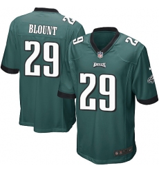 Men's Nike Philadelphia Eagles #29 LeGarrette Blount Game Midnight Green Team Color NFL Jersey