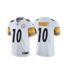 Men's Pittsburgh Steelers #10 Mitchell Trubisky White Vapor Untouchable Limited Stitched Jersey Men's Pittsburgh Steelers #10 Mitchell Trubisky White Vapor Untouchable Limited Stitched Jersey
