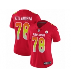 Women's Nike Pittsburgh Steelers #78 Alejandro Villanueva Limited Red AFC 2019 Pro Bowl NFL Jersey Women's Nike Pittsburgh Steelers #78 Alejandro Villanueva Limited Red AFC 2019 Pro Bowl NFL Jersey