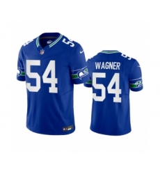 Men's Nike Seattle Seahawks #54 Bobby Wagner Royal 2023 F.U.S.E. Vapor Limited Throwback Stitched Jersey