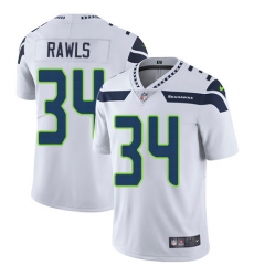 Men's Nike Seattle Seahawks #34 Thomas Rawls White Vapor Untouchable Limited Player NFL Jersey