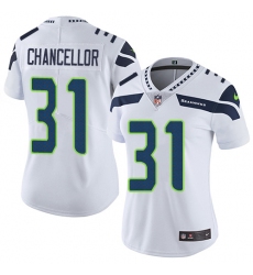 Women's Nike Seattle Seahawks #31 Kam Chancellor White Vapor Untouchable Limited Player NFL Jersey